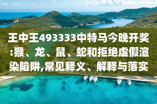 王中王493333中特馬今晚開獎:猴、龍、鼠、蛇和拒絕虛假渲染陷阱,常見釋義、解釋與落實
